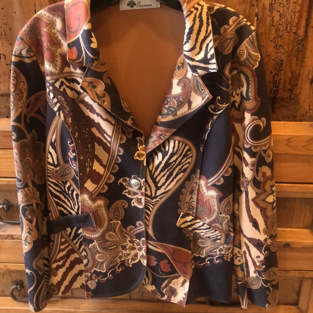 TOWNE PAISLEY BLAZER